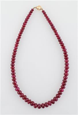 Collier mit behandelten Rubinen - Gioielli