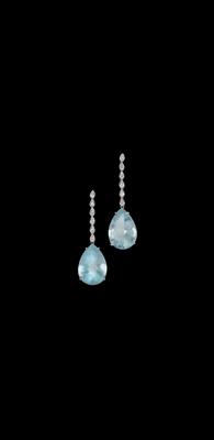 Aquamarin Ohrgehänge zus. ca. 59 ct - Gioielli