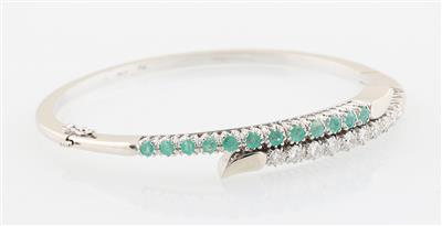Brillant Smaragd Armreif - Jewellery