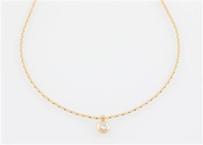 Brillant Solitär Collier ca. 0,25 ct - Schmuck