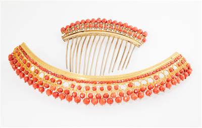 Korallen Parure - Schmuck