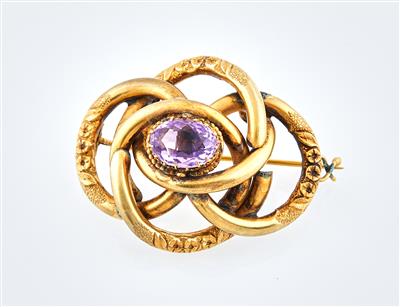 Amethystbrosche - Exquisite jewellery