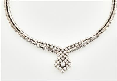 Brillant Collier zus. ca. 1,10 ct - Exquisite jewellery