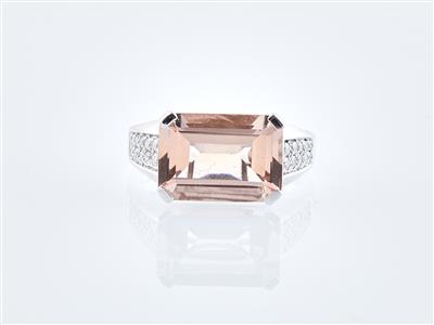 Brillant Morganit Ring - Exquisite jewellery