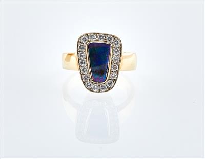 Brillant Opal Ring - Schmuck