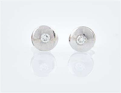 Brillant Solitärohrstecker zus. ca. 0,25 ct - Exquisite jewellery