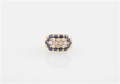 Diamant Saphir Ring - Gioielli scelti