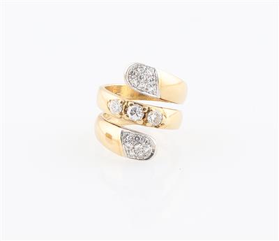 Diamantring zus. ca. 0,95 ct - Exquisite jewellery