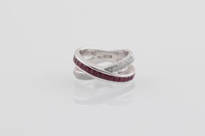 Brillant Rubin Ring - Gioielli
