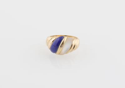 Lapislazuli Perlmutt Ring - Gioielli