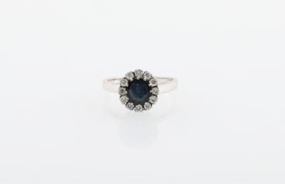 Brillant Saphir Ring - Schmuck