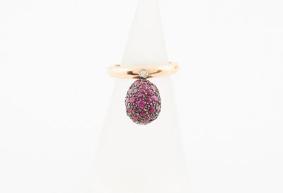 Ring mit behandelten Rubinen zus. ca. 4,60 ct - Jewellery