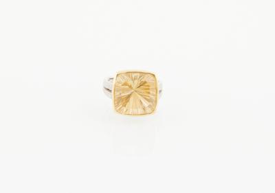 Brillant Citrin Ring - Schmuck