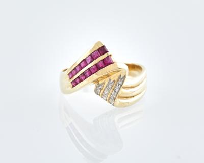 Brillant Rubin Ring - Gioielli