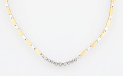 Brillantcollier zus. ca. 0,30 ct - Gioielli