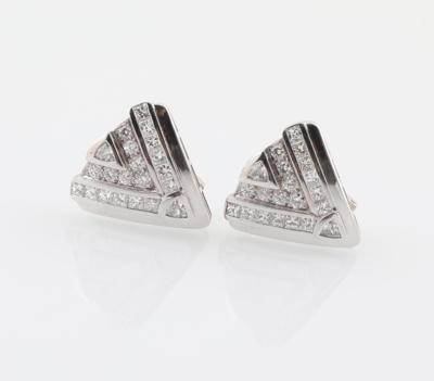 Diamant Ohrclips zus. ca. 3,30 ct - Jewellery