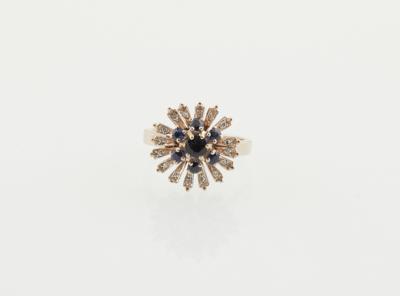 Diamant Saphirring - Schmuck