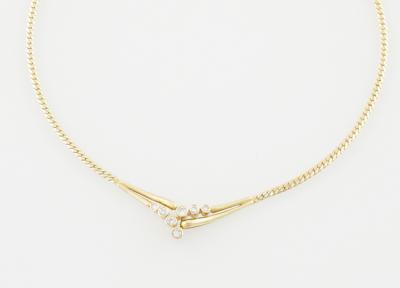 Brillantcollier zus. ca. 0,45 ct - Klenoty