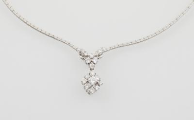 Brillantcollier zus. ca. 1 ct - Gioielli