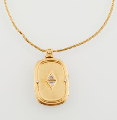 Diamantmedaillon zus. ca. 0,80 ct - Jewellery