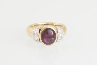 Sternrubin Ring ca. 4,90 ct - Jewellery