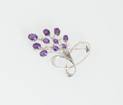 Brillant Amethyst Brosche - Gioielli