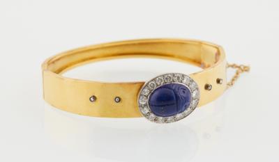 Brillant Lapislazuli Armband Skarabäus - Klenoty