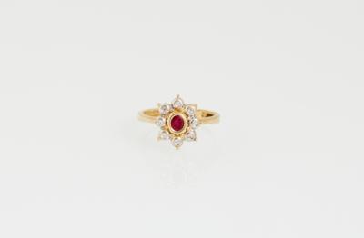 Diamant Rubin Ring - Jewellery