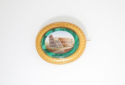 Mikromosaik Brosche Colosseum - Schmuck