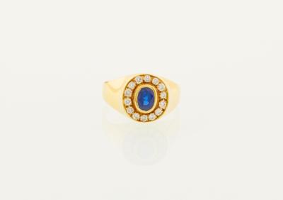 Brillant Saphir Ring - Schmuck