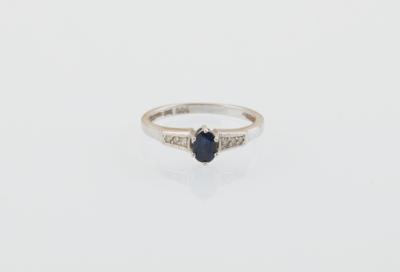 Diamant Saphir Ring - Schmuck