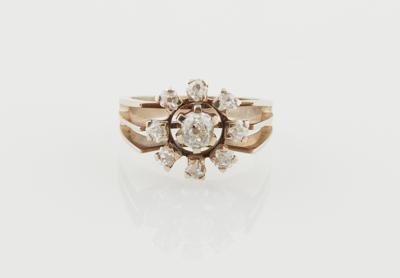 Altschliffdiamant Ring zus. ca. 0,80 ct - Jewellery