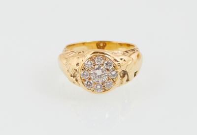 Brillant Ring mit Tiermotiven zus. ca. 0,70 ct - Gioielli