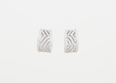 Brillant Diamantkreolen zus. ca. 1,00 ct - Jewellery