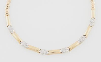 Brillantcollier zus. ca. 0,90 ct - Klenoty