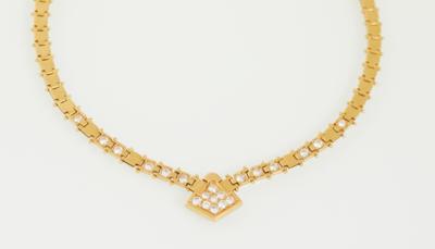 Brillantcollier zus. ca.1,20 ct - Klenoty