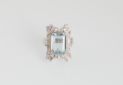 Brillant Aquamarin Ring - Gioielli