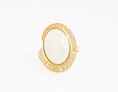 Brillant Opal Ring - Schmuck