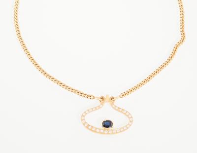 Brillant Saphir Collier - Klenoty