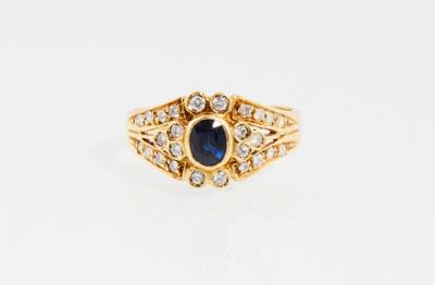 Brillant Saphir Ring - Klenoty