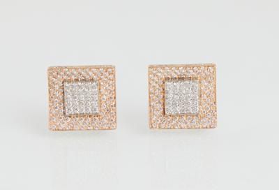 Brillantohrclips zus. ca. 1,20 ct - Jewellery