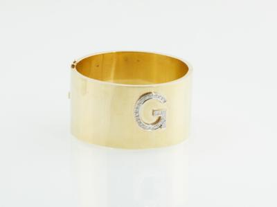 Brillant Armreif mit Monogramm G - Schmuck