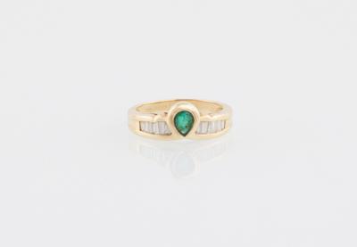 Diamant Smaragd Ring - Jewellery