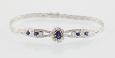 Brillant Diamant Saphir Armband - Schmuck