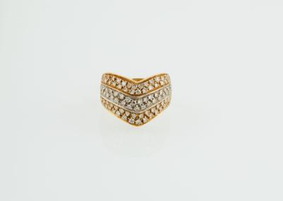 Achtkantdiamant Ring zus. ca. 1 ct - Klenoty