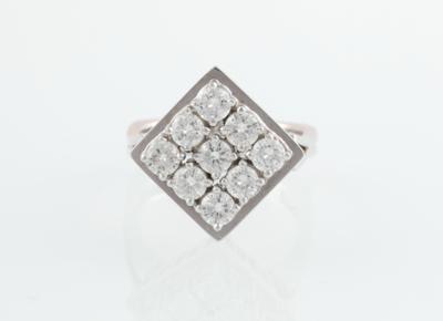 Brillantring zus. ca. 2 ct - Aukce ke Dni matek