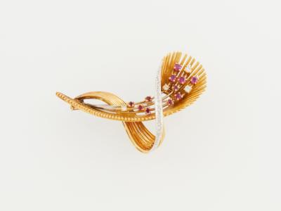 Diamant Rubinbrosche - Mother's Day Auction Jewellery