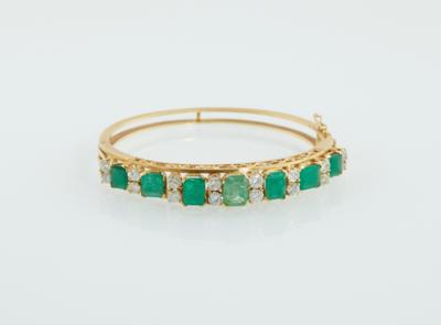 Diamant Smaragd Armreif - Mother's Day Auction Jewellery