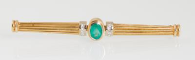 Diamant Smaragdbrosche - Mother's Day Auction Jewellery
