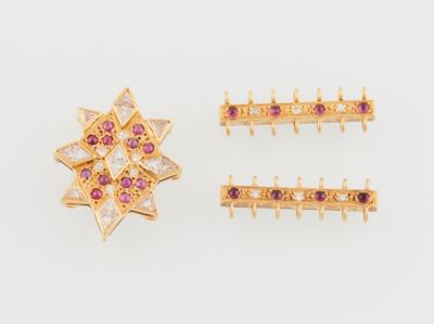 Brillant/Diamant Rubin Teile für Collier oder Armband (3) - Gioielli